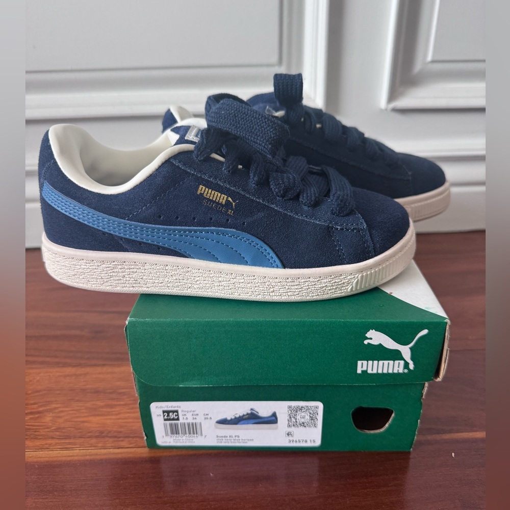 Puma Suede XL Blue Kids' Sneakers Size 2.5